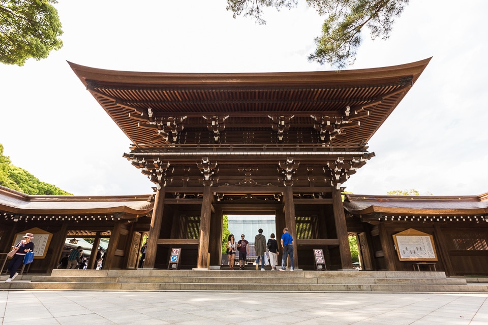 shrine Meiji-jingu quartiers incontournables sud Tokyo