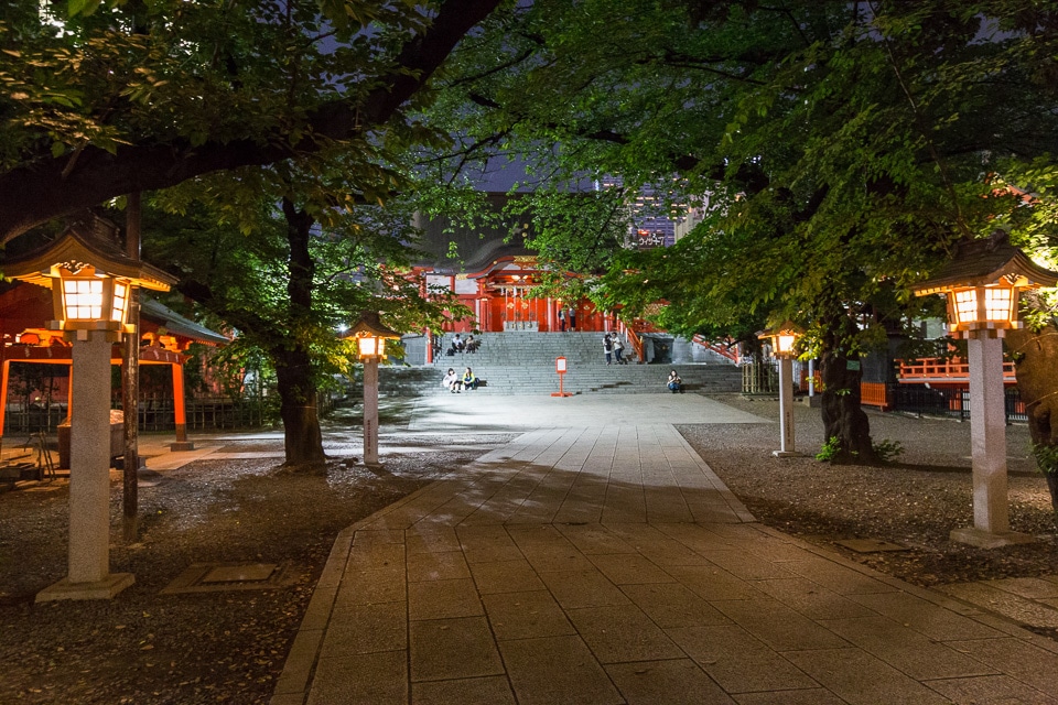 shinjuku shrine tokyo by night
