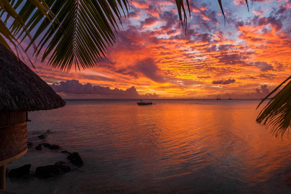 polynesie borabora sunset