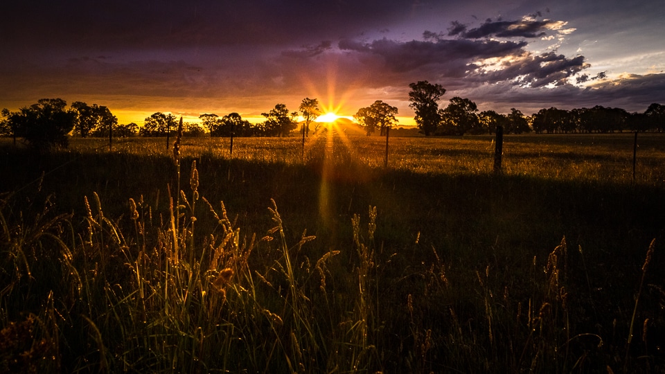 coucher soleil australie