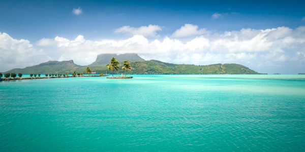lagon de Bora Bora en Polynésie