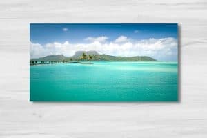 lagon de Bora Bora en Polynésie