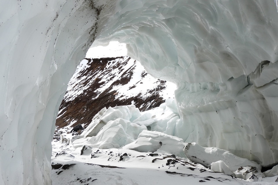 grotte de glace blanche