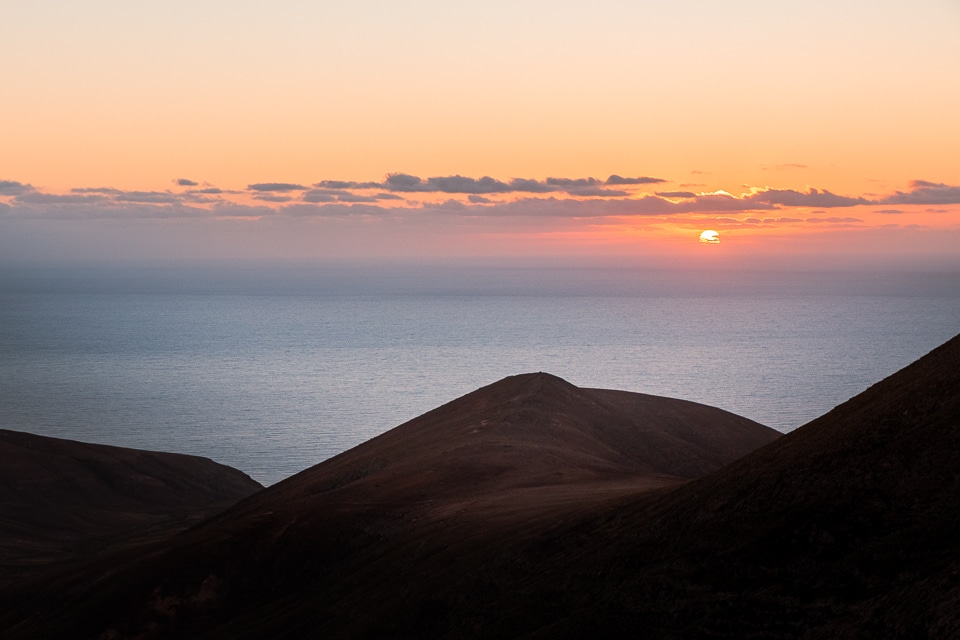lever de soleil à Lanzarote